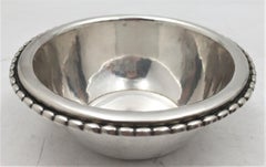 Georg Jensen Sterling Silver Dish/ Bowl in Rope Pattern #290 from 1920s