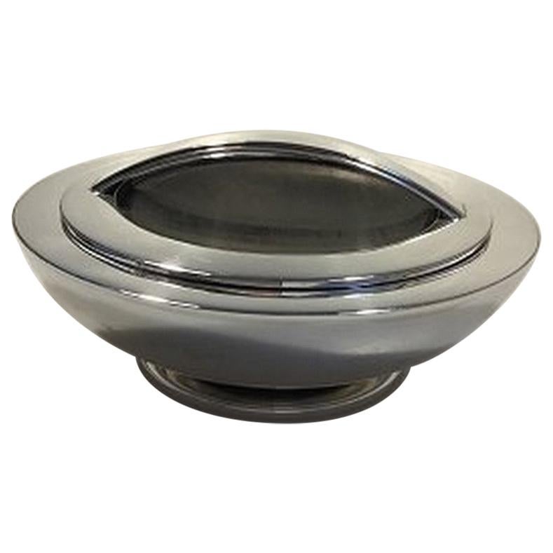 Georg Jensen Sterling Silver Dish with lid No 224  For Sale