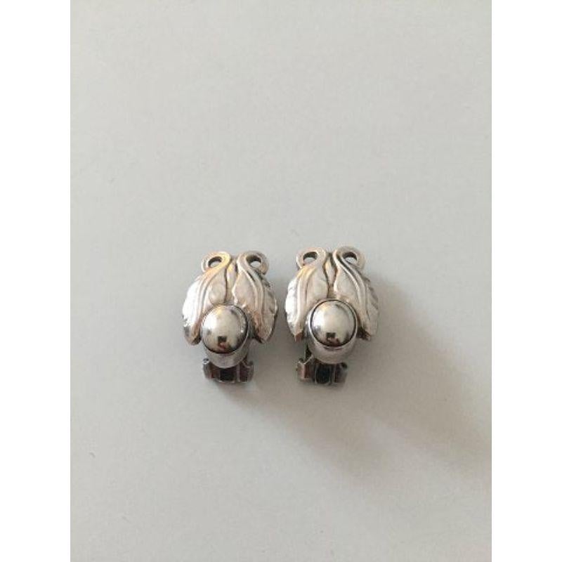 Georg Jensen Sterling Silver Ear Clips No 108.

Measures 2.3 cm / 0 29/32 in. Weighs 9 g / 0.30 oz.