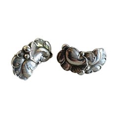 Georg Jensen Sterling Silver Ear Clips No 50A