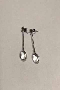 Georg Jensen Sterling Silver Ear Studs Dew Drop Torun