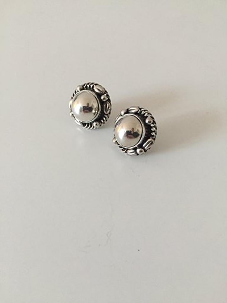 Georg Jensen Sterling Silver Earrrings No 39B. In good condition. Measures 1.7 cm / 0 43/64 in. Weighs 8 g / 0.30 oz.