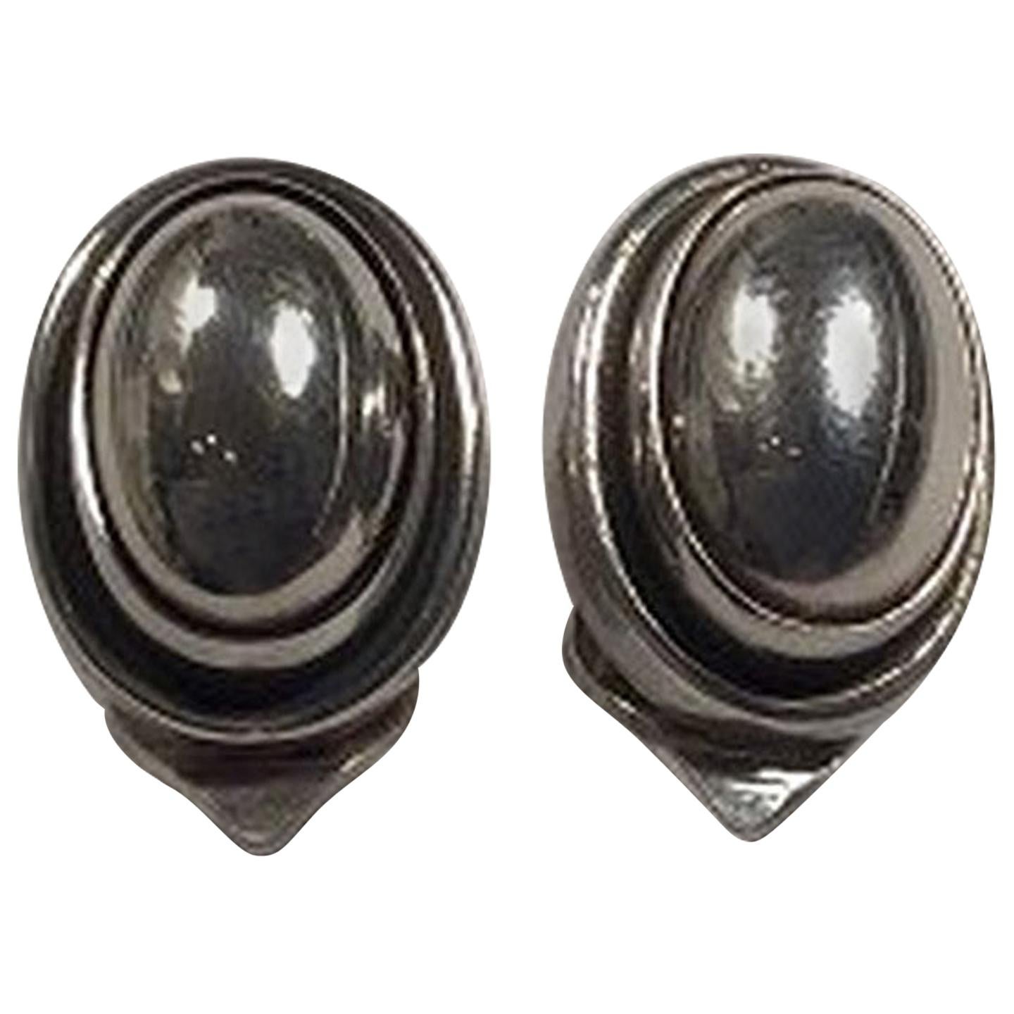 Georg Jensen Sterling Silver Earrings No 86B 'Clips'