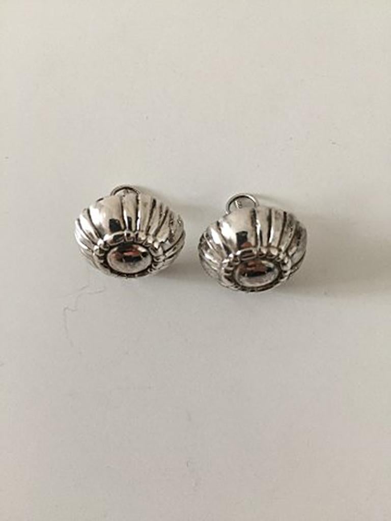 Georg Jensen Sterling Silver Earsticks No 31. Measures 1.8 cm / 0 45/64 in. and is with old marks. Weighs combined 4.5 g / 0.16 oz.