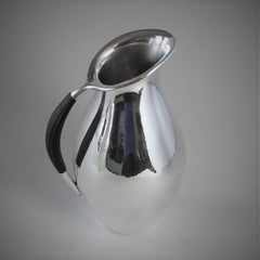 Georg Jensen Sterling Silver Extra Large Pitcher with Ebony Handle, No.432F by J