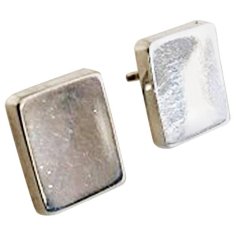 Georg Jensen Sterling Silver Flemming Eskildsen Cufflinks No 84 For Sale