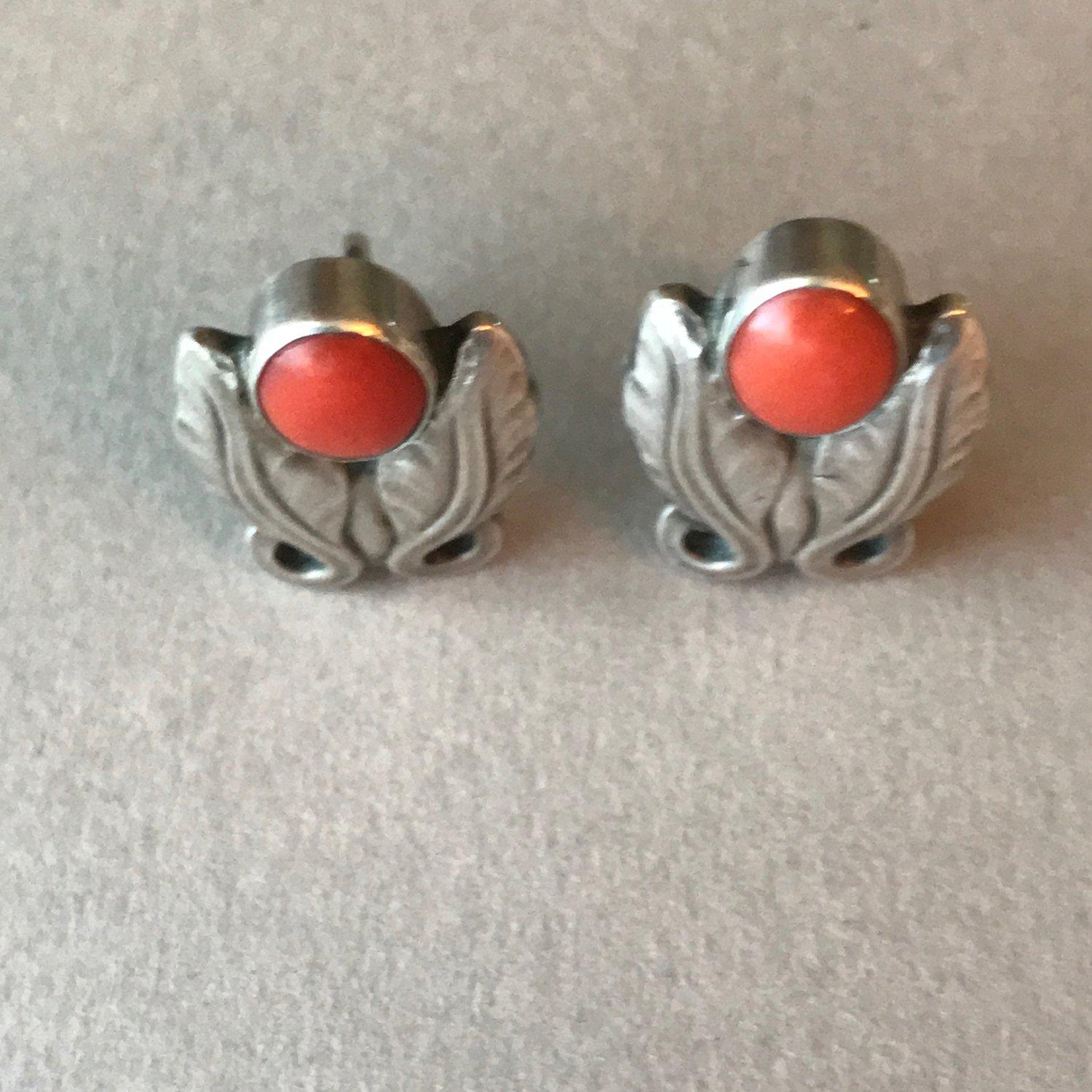 Georg Jensen Sterling Silver Foliate Earrings No. 108 with Coral

These are in excellent condition with original patina.



Designer: Georg Jensen
Maker: Georg Jensen
Design #: 108
Circa: Post 1945
Dimensions: .63