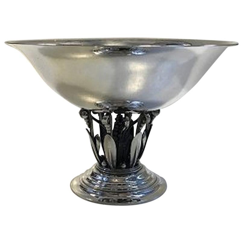 Georg Jensen Sterling Silver Footed Bowl No 242 For Sale