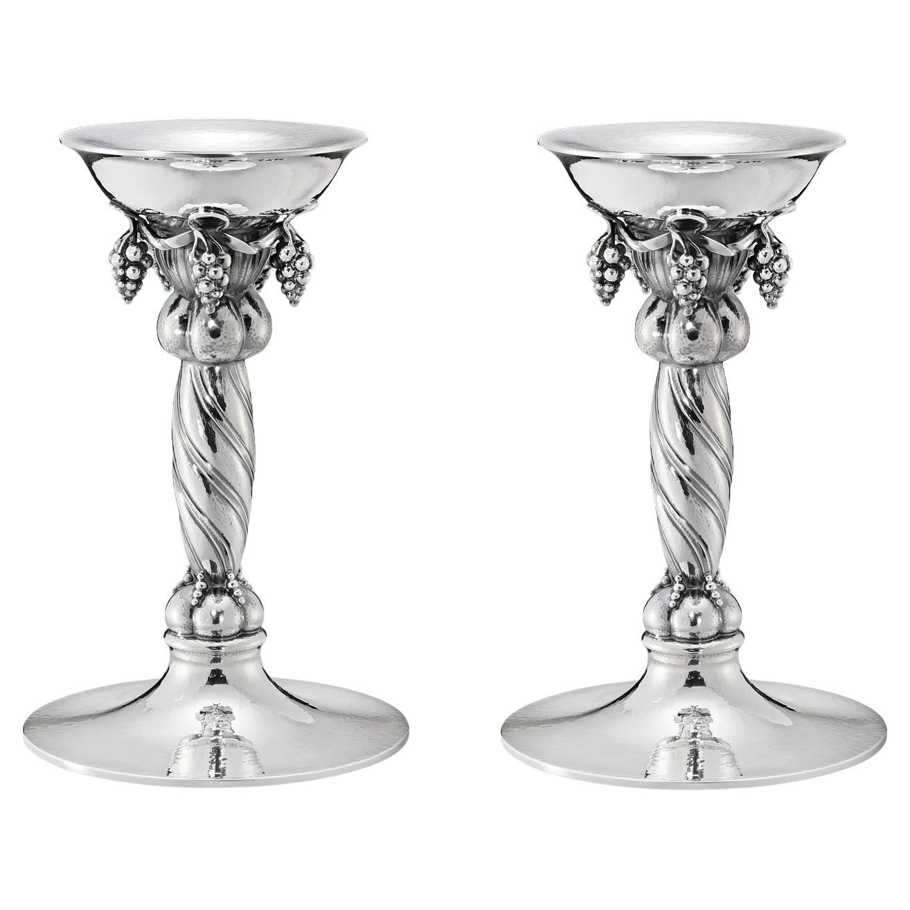 Georg Jensen chandeliers à raisin en argent sterling 263A