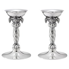 Georg Jensen Candeleros Uva 263A de plata de ley