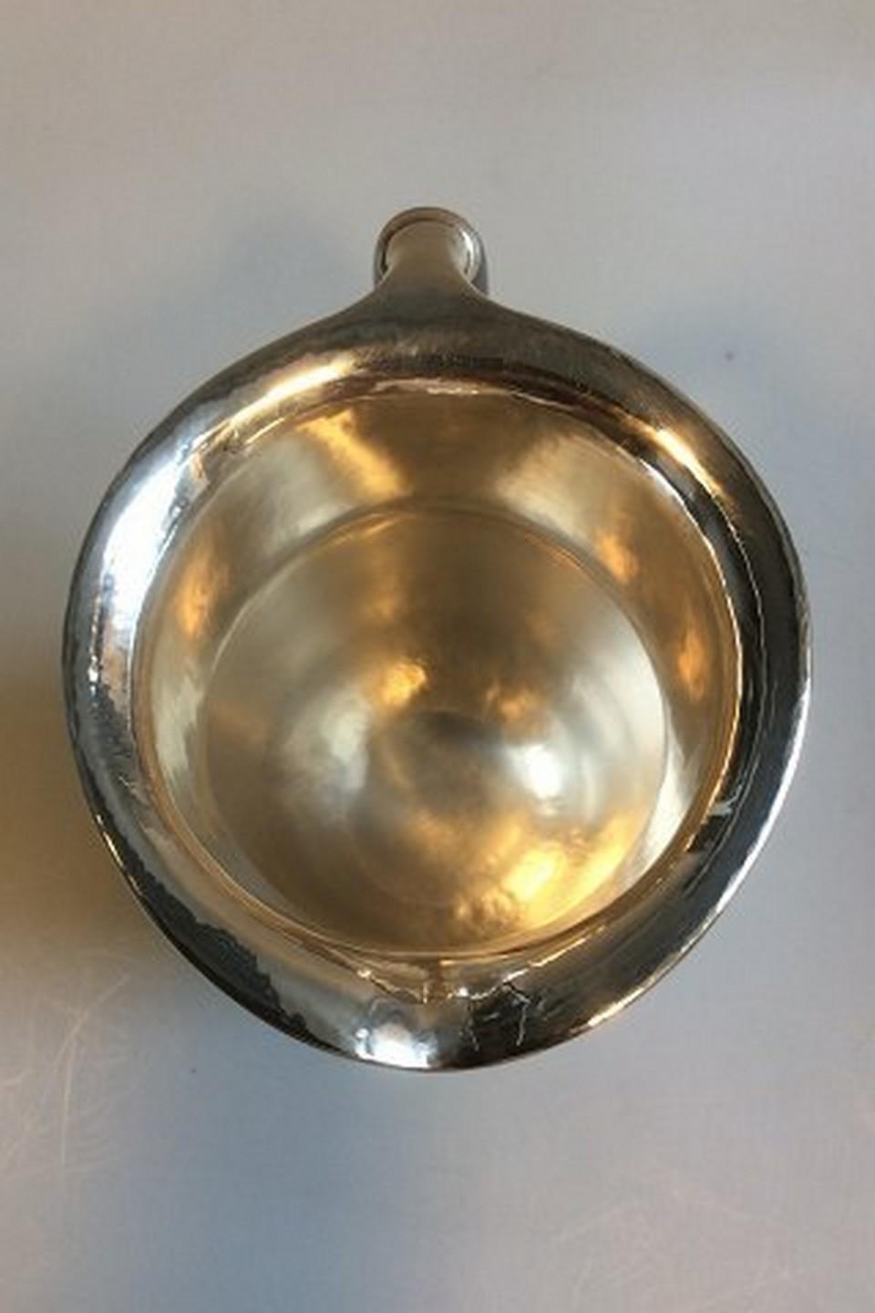 Hand-Crafted Georg Jensen Sterling Silver Grape Pitcher No 407A with Old Marks For Sale