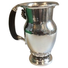 Georg Jensen Sterling Silver Grape Pitcher No 407A with Old Marks