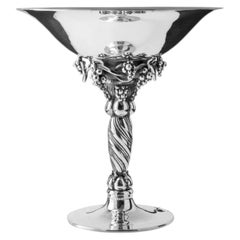 Georg Jensen Sterling Silver Grape Tazza 263B, 1918