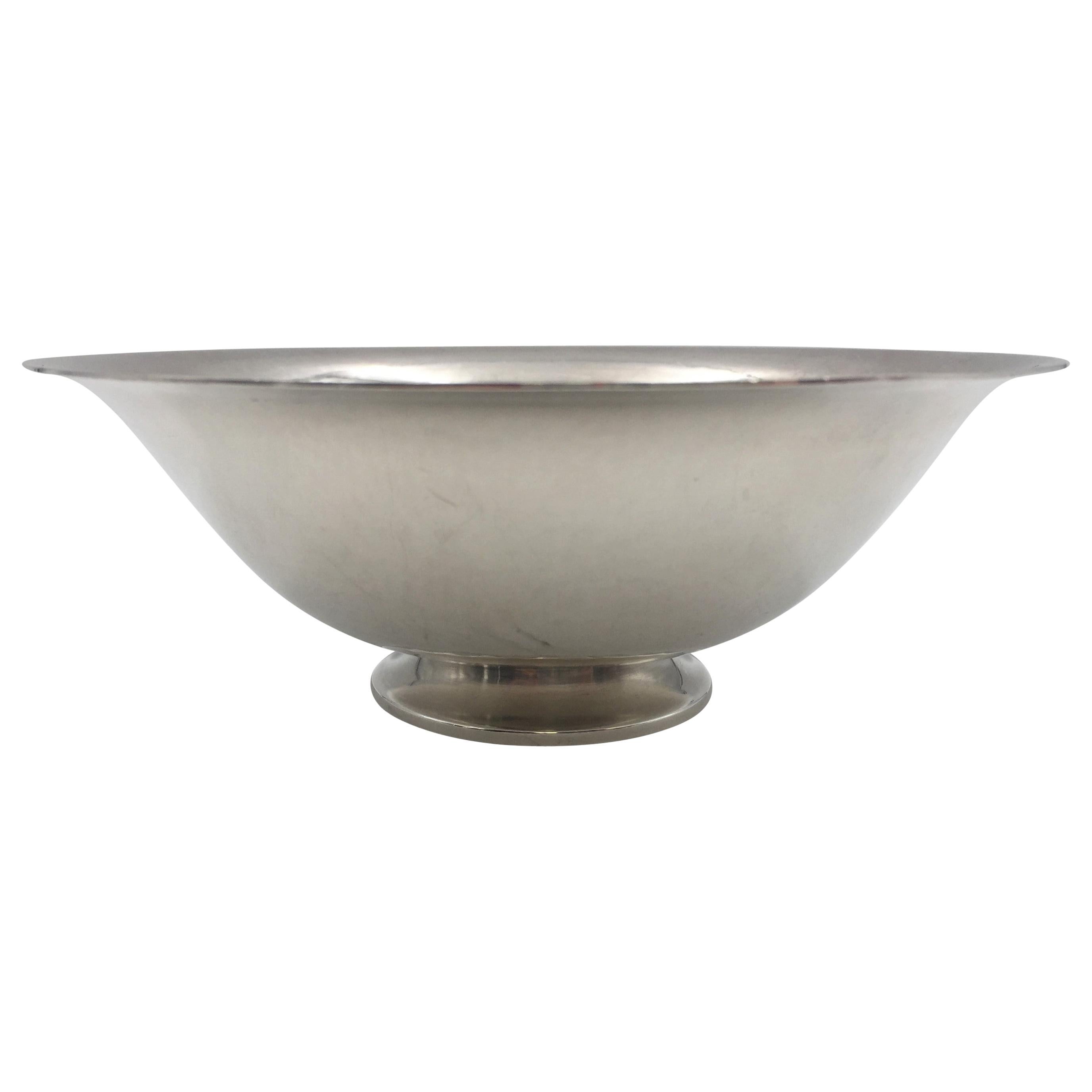 Georg Jensen Sterling Silver Hand Hammered Mint Dish Bowl 575D For Sale