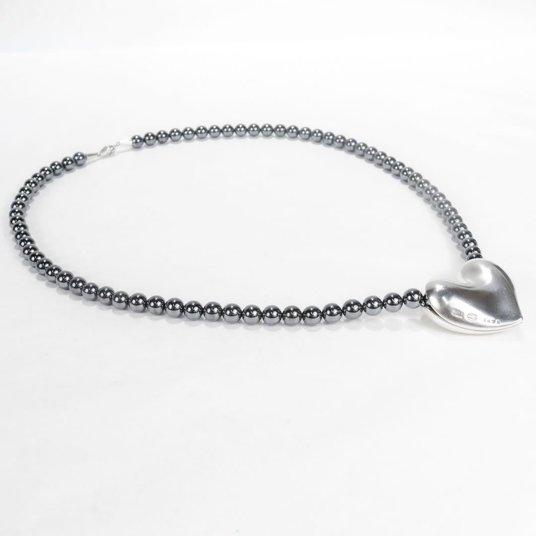georg jensen silver heart necklace