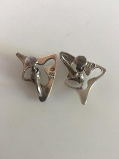 Georg Jensen Sterling Silver Henning Koppel Earrings 'Screws' No 119