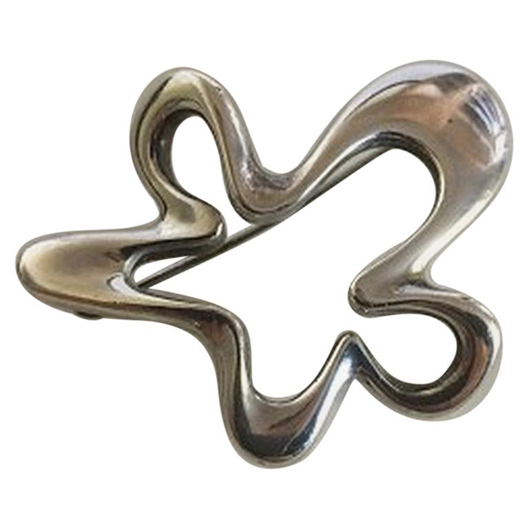 Georg Jensen Sterling Silver Henning Koppel Splash Brooch No 321