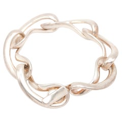 Georg Jensen Sterling Silver Infinity Link Toggle Bracelet