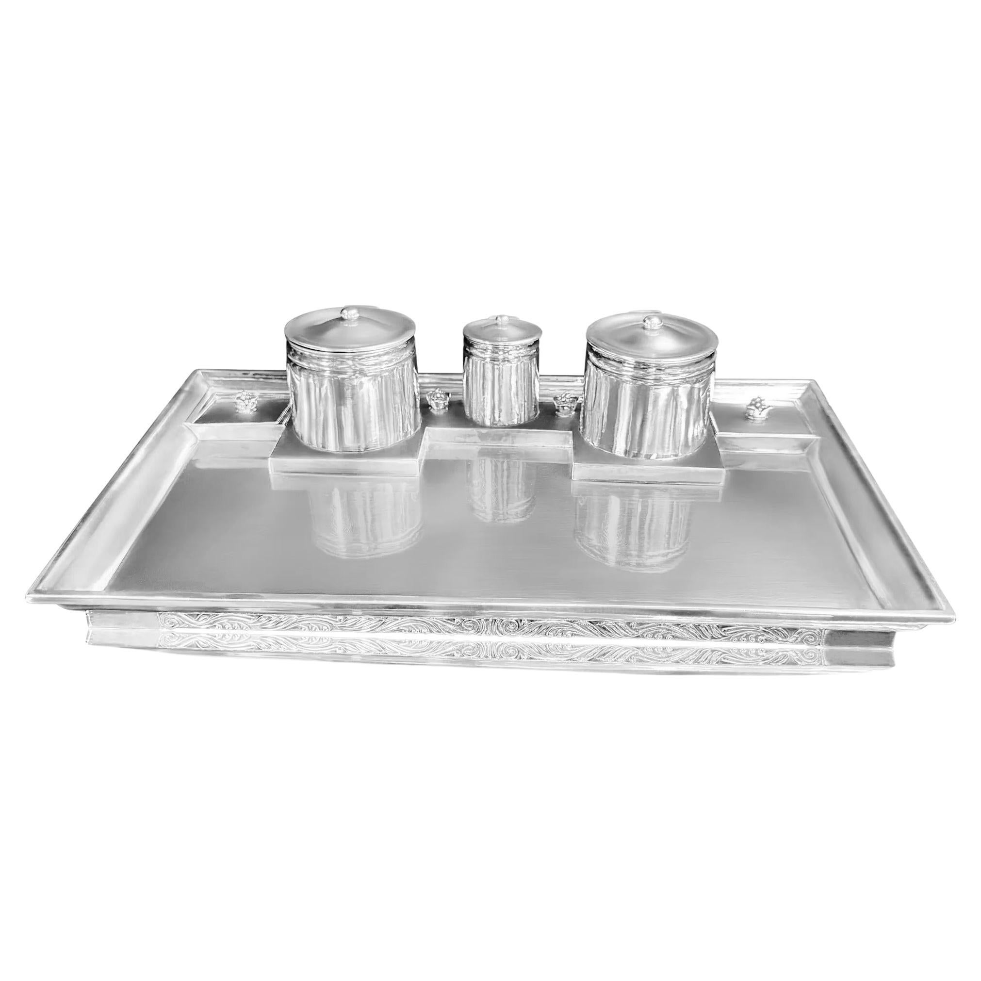 Georg Jensen Tintero de plata de ley 272