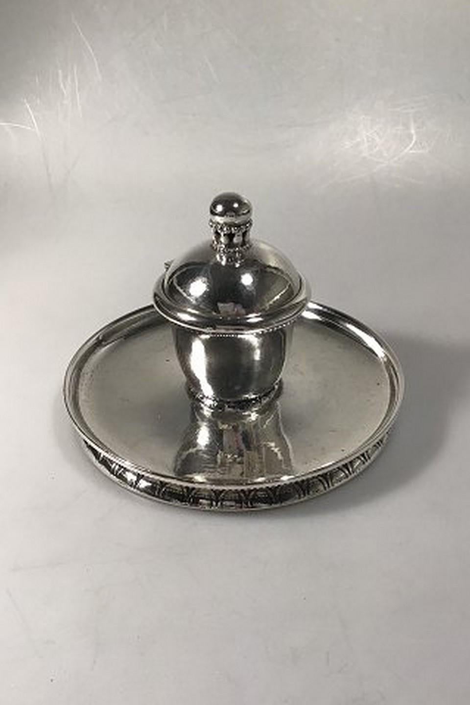 Georg Jensen Sterling Silver Inkwell No 150 Measures. H. 13 cm/5.11