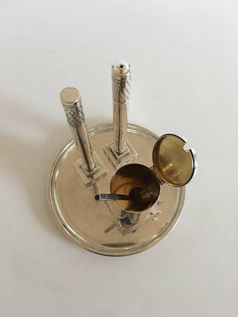 Jensen Sterling Silver Jensen Cruet Set No793 at 1stDibs