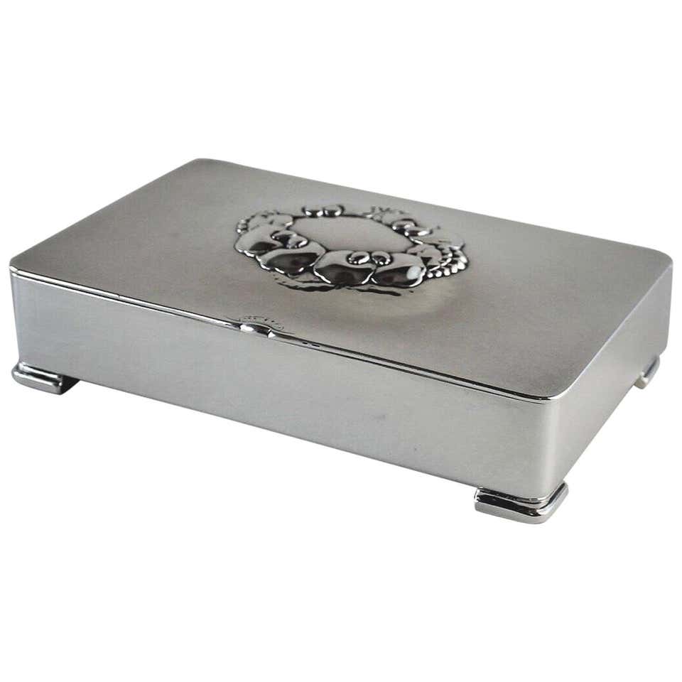 Georg Jensen Sterling Silver Keepsake Box, No. 507B by Gundorph ...