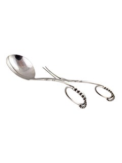 Georg Jensen Sterling Silver Ladle and Two Tine Meat Fork Ornament #41 #18475