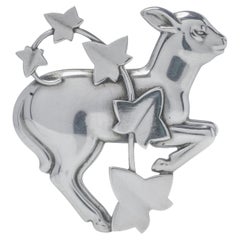 Georg Jensen Sterling Silver lamb brooch, Model 311