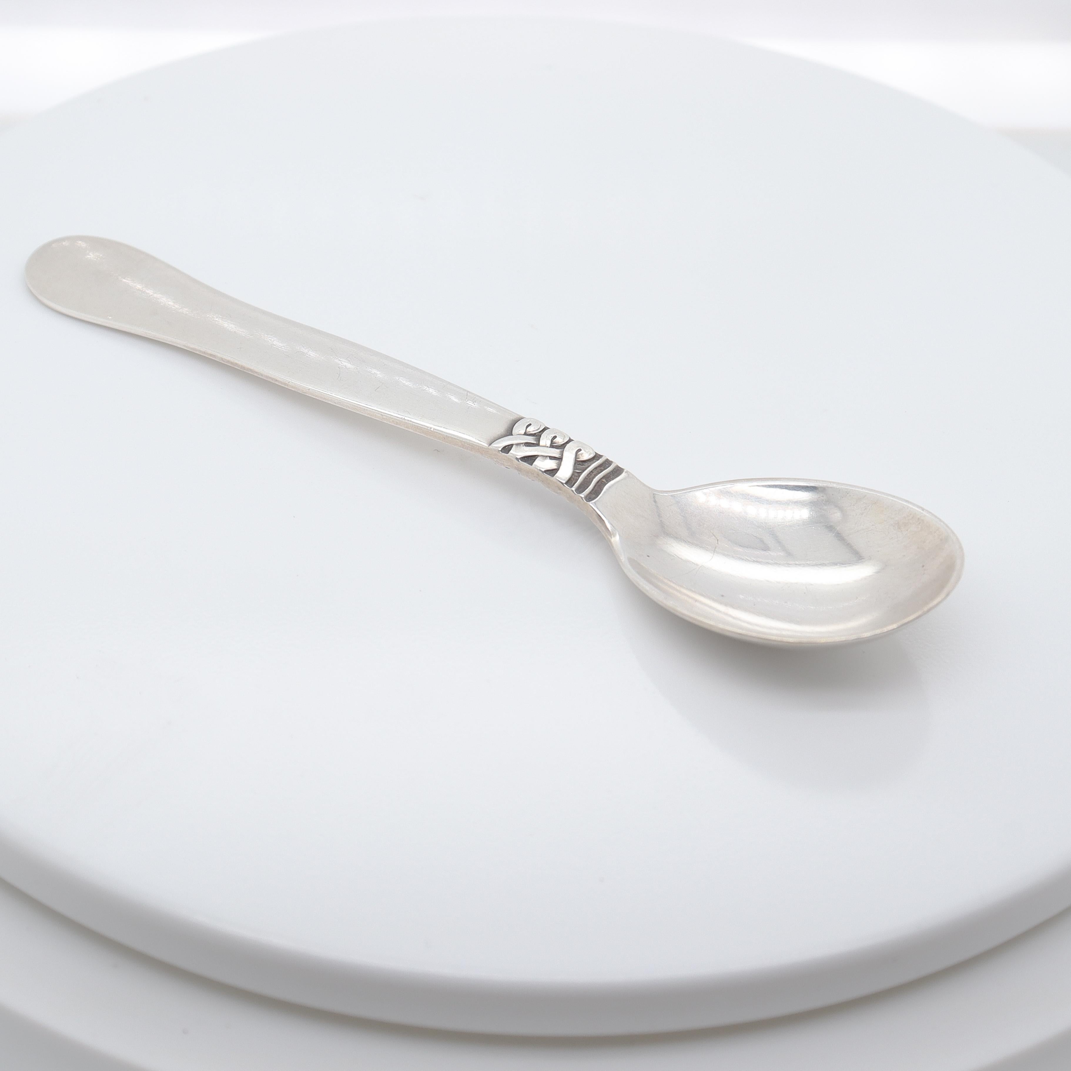 Georg Jensen Cucchiaio da caffè in argento Landby/Nordic #76 in vendita 2