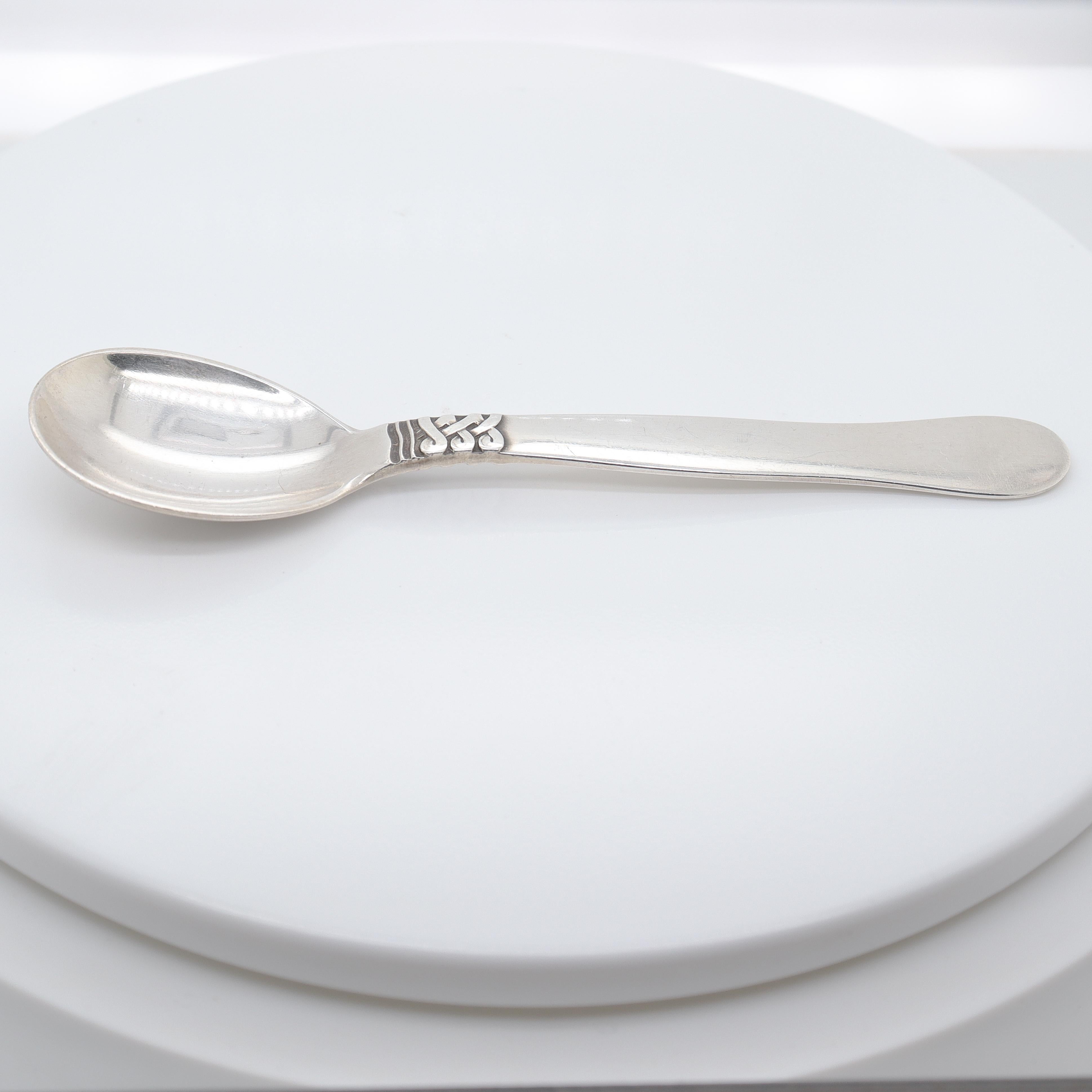 Georg Jensen Cucchiaio da caffè in argento Landby/Nordic #76 in vendita 3