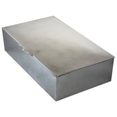 Georg Jensen Sterling Silver Large and Heavy Cigar Box, No.638 by Gundorph Alber