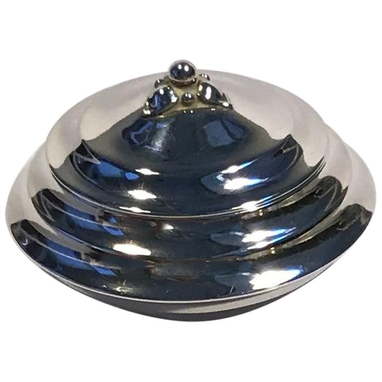 Georg Jensen Sterling Silver Lidded Box No 146 For Sale at 1stDibs