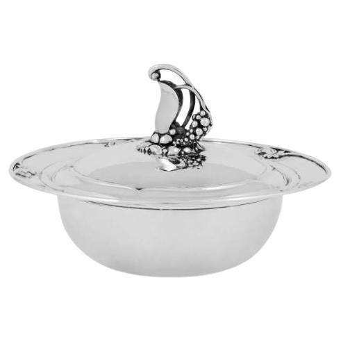 Georg Jensen Sterling Silver Lidded Vegetable Dish 228B For Sale