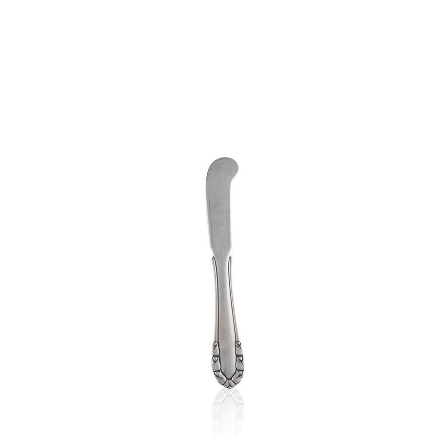 Danish Georg Jensen Sterling Silver Lily of the Valley Butter Knife, Design 046 For Sale