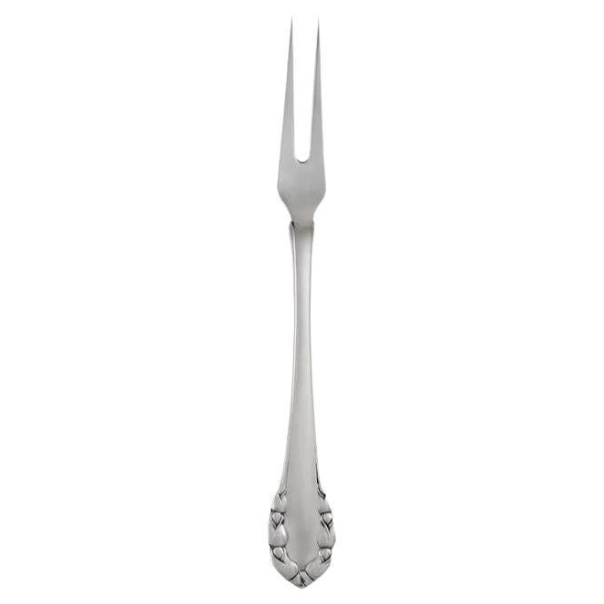 Georg Jensen Sterling Silver Lily of the Valley Cold Cuts Fork 144 For Sale