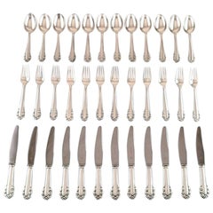 Georg Jensen Sterling Silver 'Lily of the Valley' Cutlery, Lunch Service