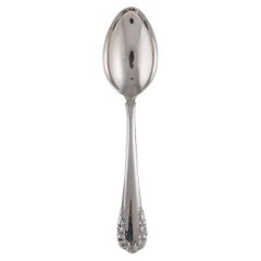 Vintage Georg Jensen Sterling Silver Lily of the Valley Dessert Spoon 021