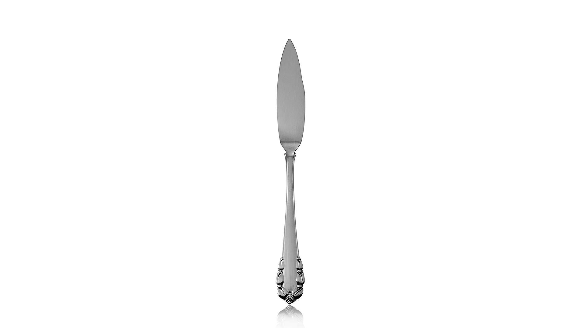 Danois Couteau à poisson Lily of the Valley 062 en argent sterling de Georg Jensen en vente