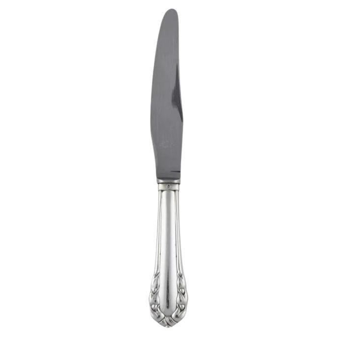 Georg Jensen Sterling Silver Lily of the Valley Large Dinner Knife 003 For Sale