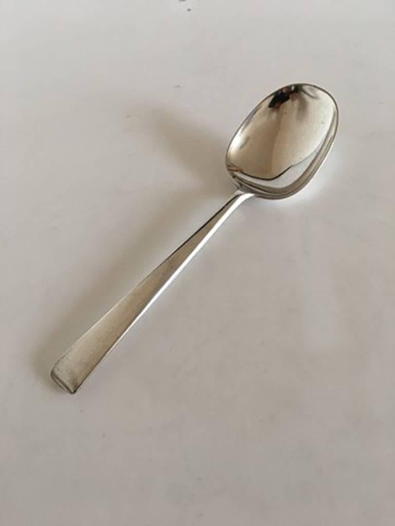 Georg Jensen sterling silver Margrethe serving spoon. Measures: 21.2 cm / 8 11/32 in.