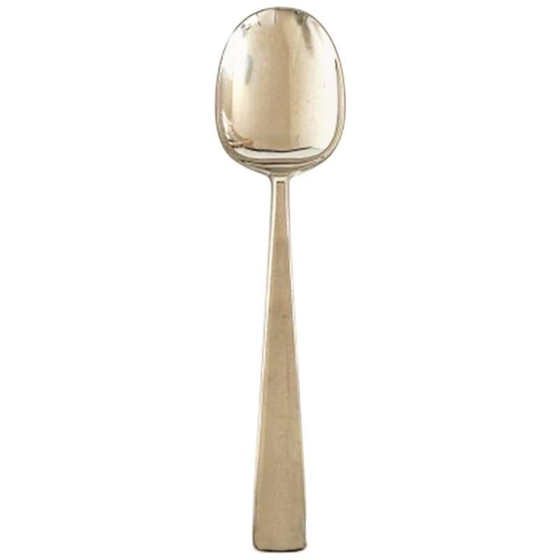 Georg Jensen Sterling Silver Margrethe Serving Spoon For Sale
