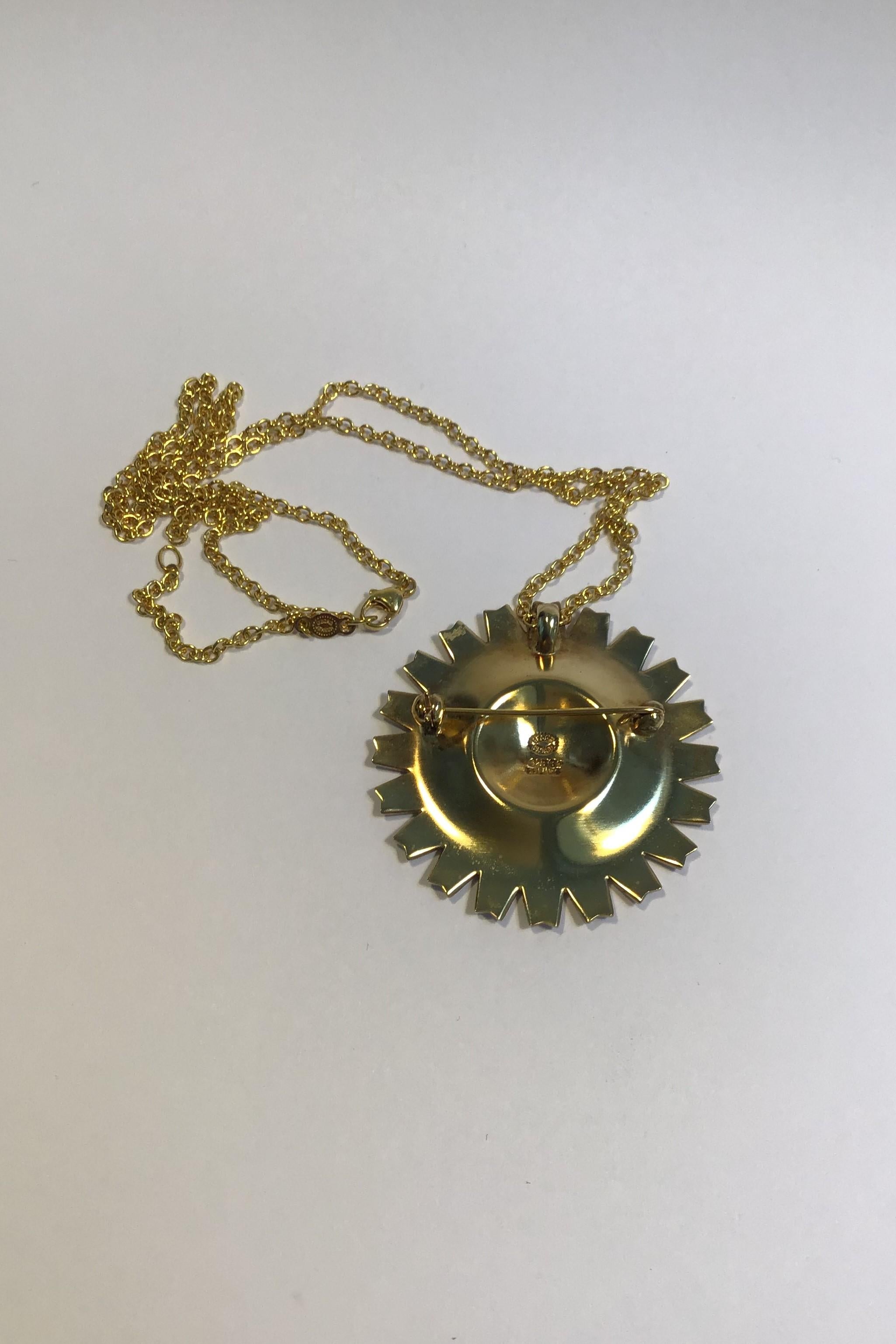 georg jensen daisy pendant