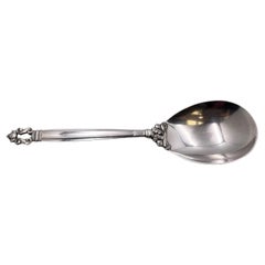 Georg Jensen Sterling Silver Mashed Potato Spoon in Acorn Pattern