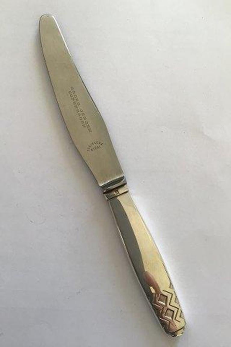 Georg Jensen Sterling Silver Mayan Luncheon Knife No 023(Short handle) 

Measures 20.5 cm(8 5/64 in).