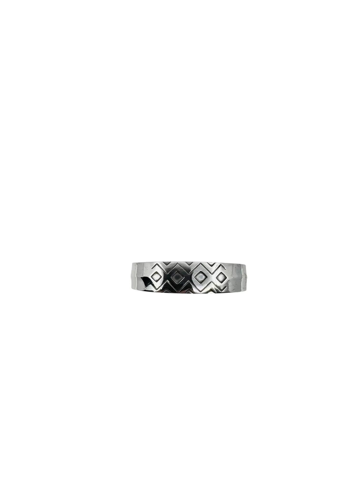 Danish Georg Jensen Sterling Silver Mayan Napkin Ring 292 For Sale