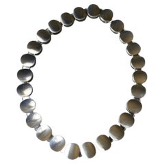 Georg Jensen Sterling Silver Modern Necklace No. 124 by Nanna Ditzel