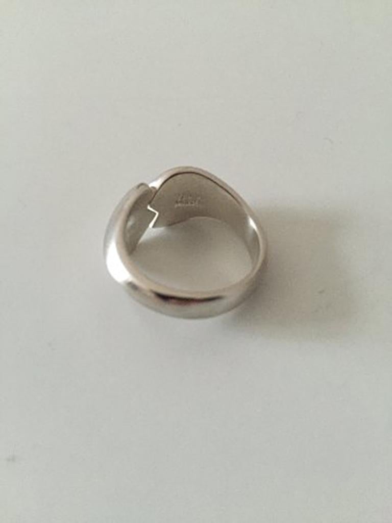 Georg Jensen Sterling Silver Modern Ring In New Condition In Copenhagen, DK