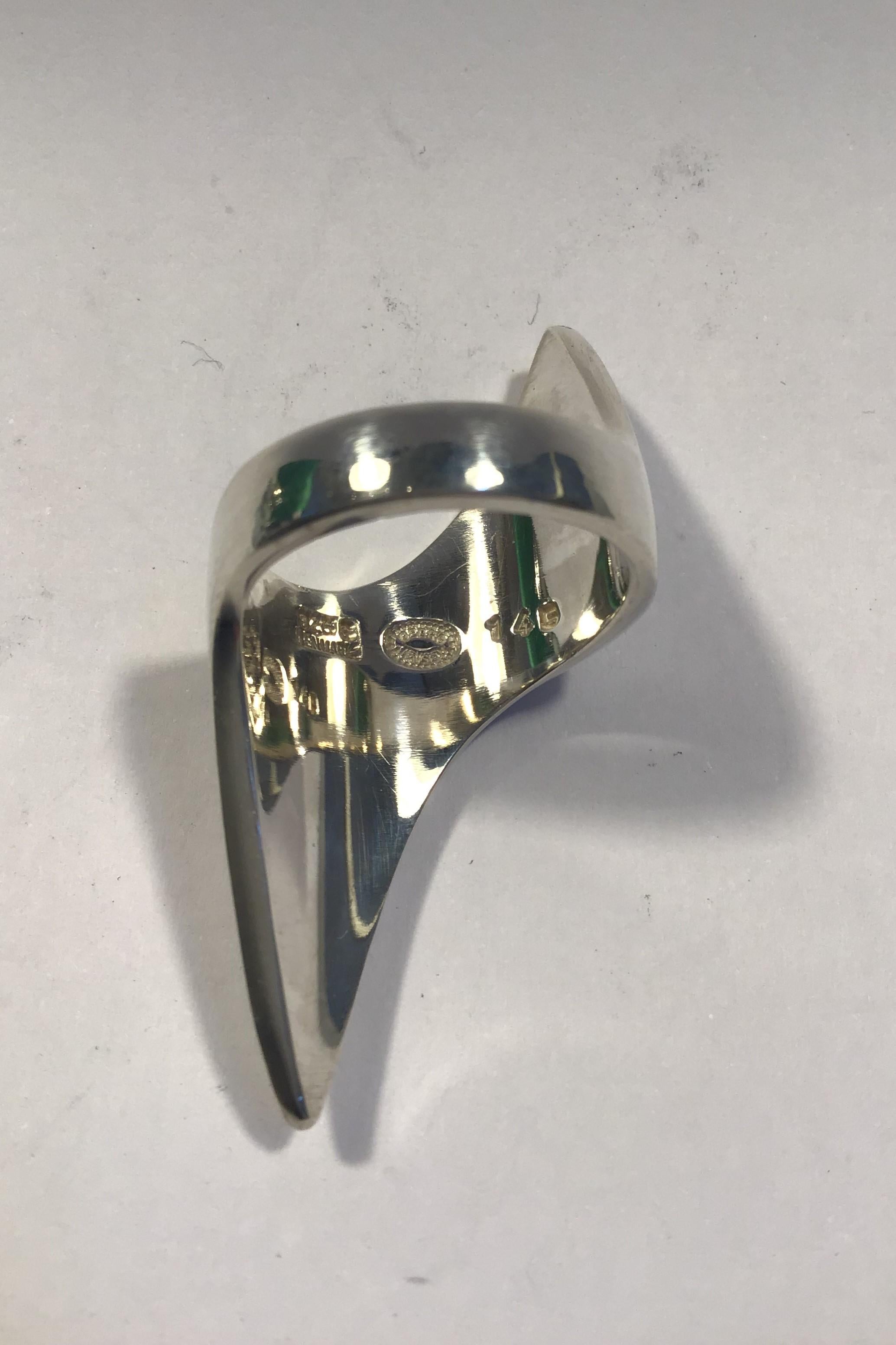 Georg Jensen Sterling Silver Modern Ring No 145 For Sale at 1stDibs ...