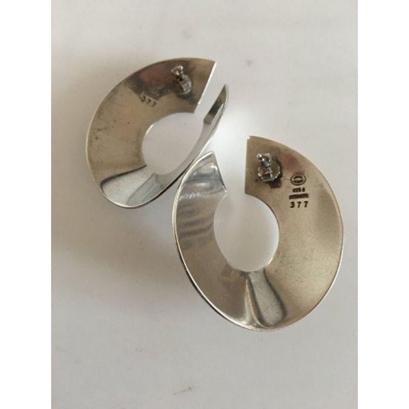 Georg Jensen Sterlingsilber-Ohrringe im modernen Stil 'Sticks' Nr. 377 im Zustand „Gut“ im Angebot in Copenhagen, DK