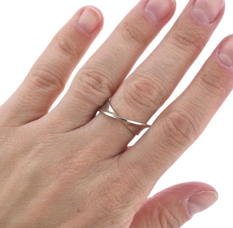 Georg Jensen Sterling Silver Moebius Ring 148 B For Sale at
